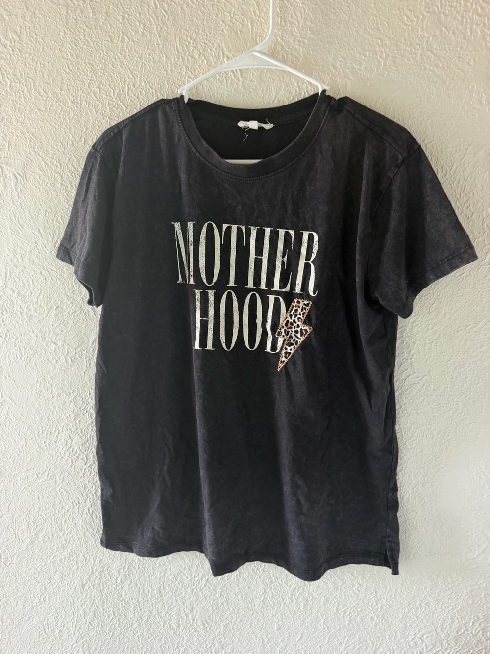 Black 'Motherhood' Graphic Tee